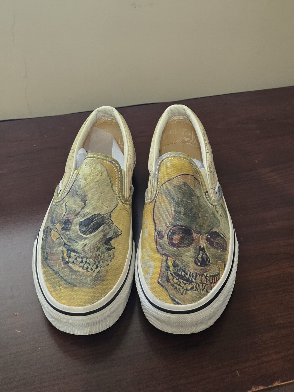Van Gogh Museum Vans Slip On Shoes Skull Design